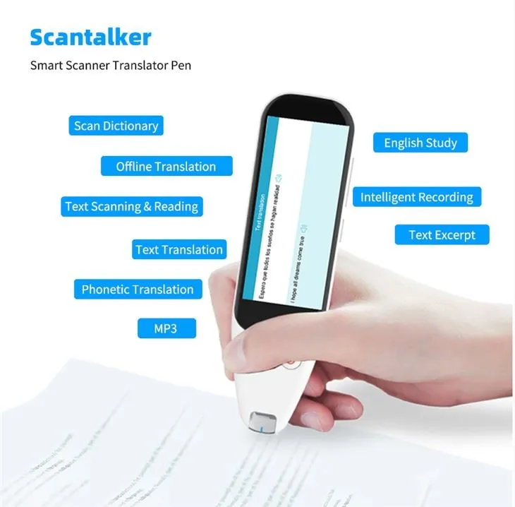 Új Voice Language Scanner fordítótoll